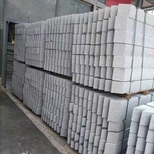 七台河芝麻白树围石 树池
