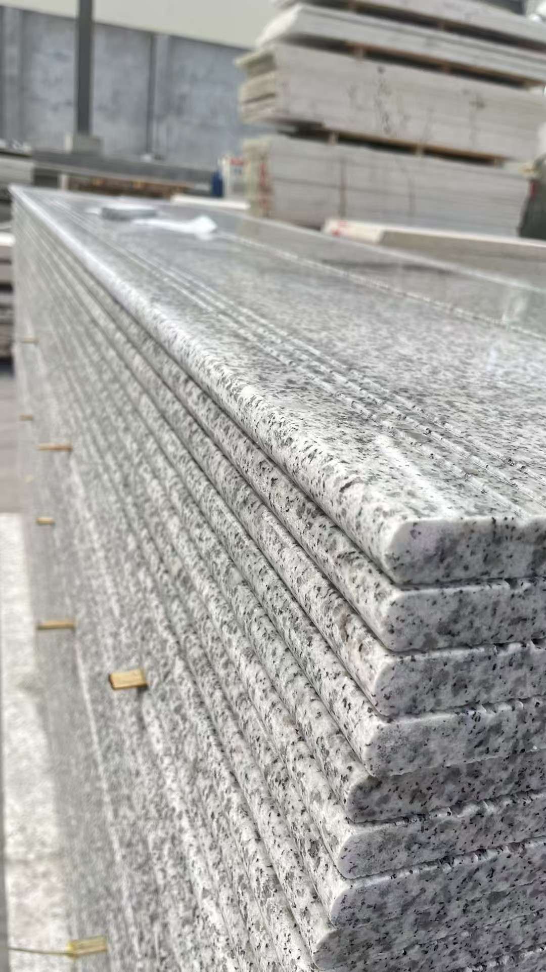 七台河芝麻白楼梯踏步 花岗岩楼梯板材